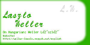 laszlo weller business card